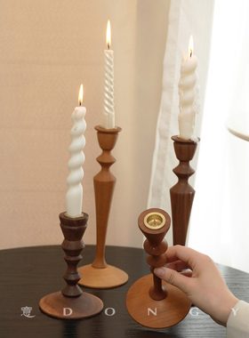 蜡烛摆件底座氛围感轻奢风