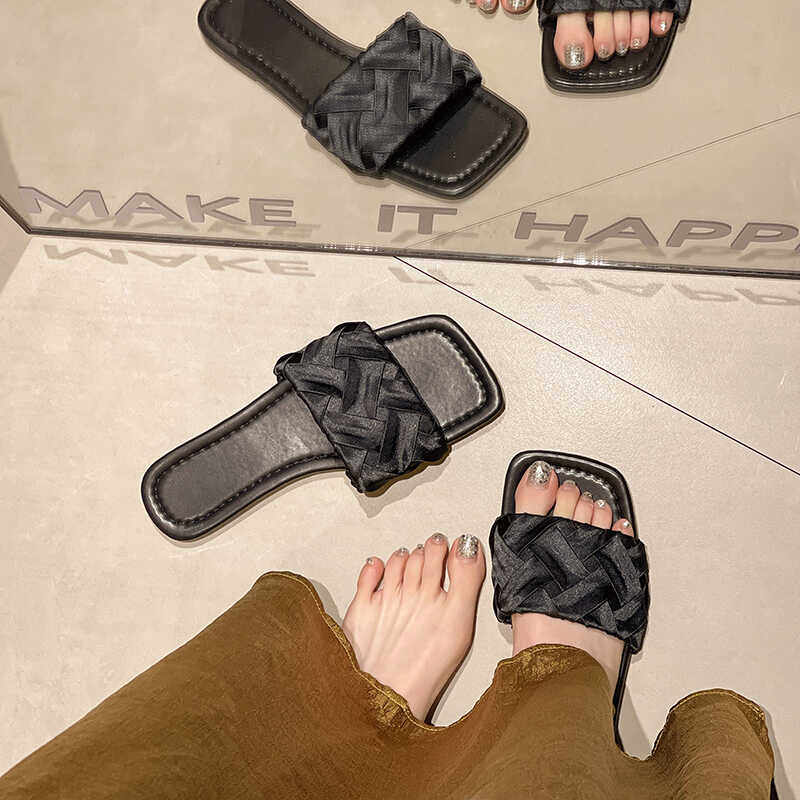 平底银色拖鞋女夏外穿小香风海边凉拖沙滩凉鞋新款软底女鞋一字拖,淘宝优惠券,粉丝福利购,淘宝优惠卷