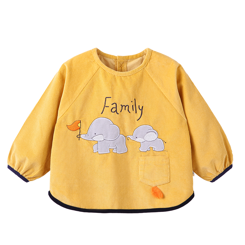 Aobeimei smock children's autumn and winter eating apron for children