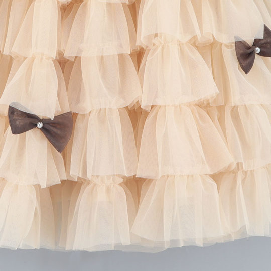 女童2025秋冬季新款半裙网纱蓬蓬裙加绒甜美蛋糕裙韩版儿童半身裙