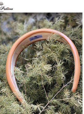 英伦宽边PU皮质发箍头箍