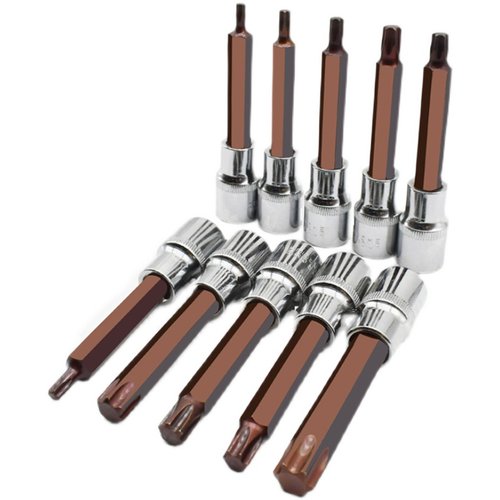 内六花风炮批头 t40花角t30内六角t52套筒梅花旋具套筒S2套头套装 - 图3