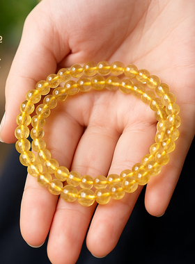 禅木匠金发晶手链男女款