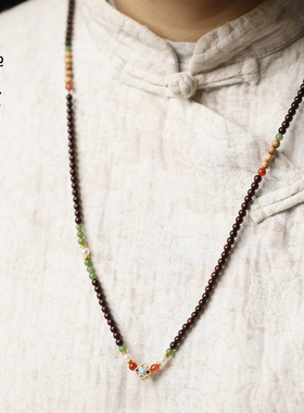 【问素】小叶紫檀多宝手串