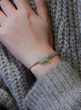 禅木匠和田玉虎年红绳