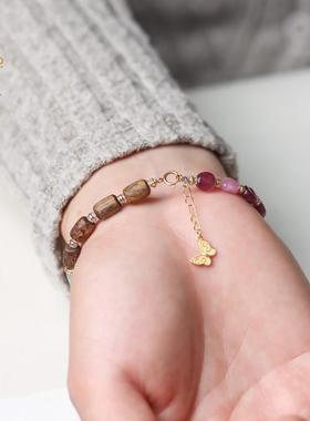 百鸟朝凤沉香925银镀金手链