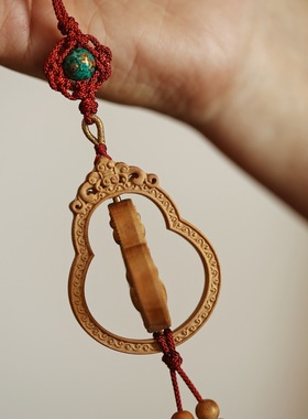 福禄正宗印度老山檀香木挂件吊坠