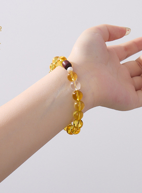 【小金陵】黄水晶手链女