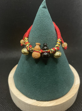 礼物婴儿桃木桃木牛角民族风