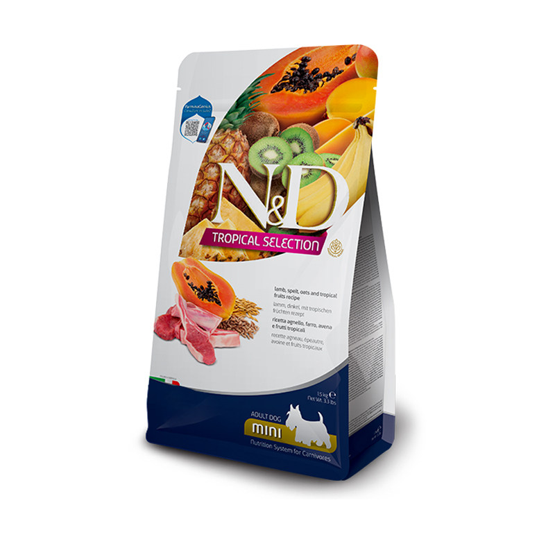 法米娜狗粮5kg意大利进口热带水果小型犬鸡肉三文鱼羊肉成犬幼犬,淘宝优惠券,粉丝福利购,淘宝优惠卷