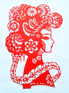 楚艺馆 剪纸 窗花 工艺品 樊梨花 剪纸画 特色手工艺 家居装饰画
