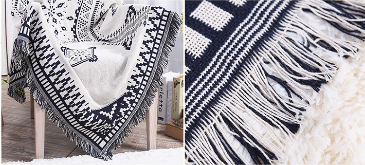 外贸原单 美式乡村 纯棉沙发巾全盖沙发垫/线毯/盖毯/床头盖