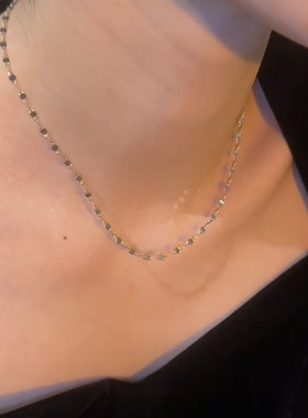 钛钢材质网红轻奢气质简约锁骨链