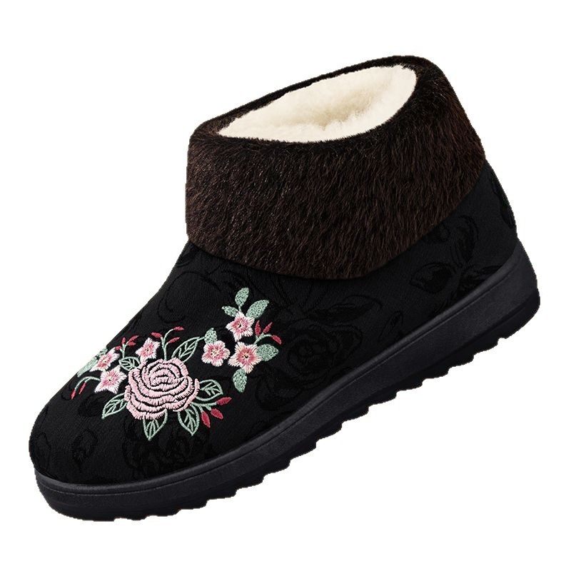 2025新款加绒加厚老北京布鞋女士保暖奶奶鞋防滑舒适不累脚妈妈鞋,淘宝优惠券,粉丝福利购,淘宝优惠卷