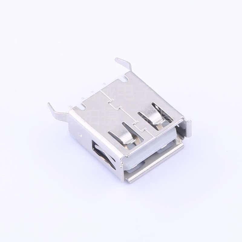 U-USBAS04P-F004 USB-A/F-1*4PH=13.5mm180度DIP铜壳 - 图3