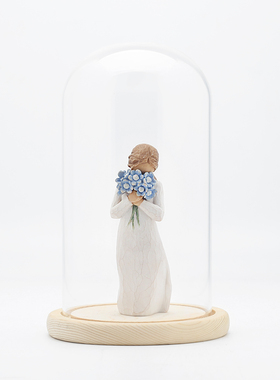 礼物美国勿忘我雕像永生花花