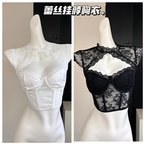 Doris beauty pure desire sexy hanging of the neck lace undershirt female inner lap high level Fast-style lace corset woman