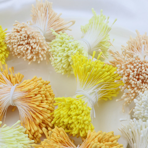 饰品配件DIY缠花花芯扭扭棒花芯材料石膏发簪花心花蕊花芯仿真 - 图0