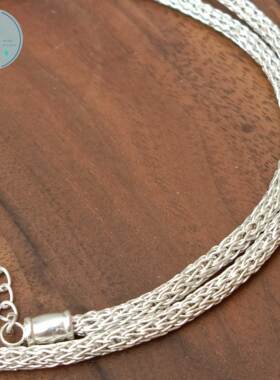 五宝町银吊坠暴风雨石仿古青铜纹