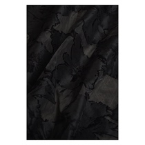 American MISO* K black cotton thread jacquard fabric glass yarn feel bottom garment fabric width 135 cm