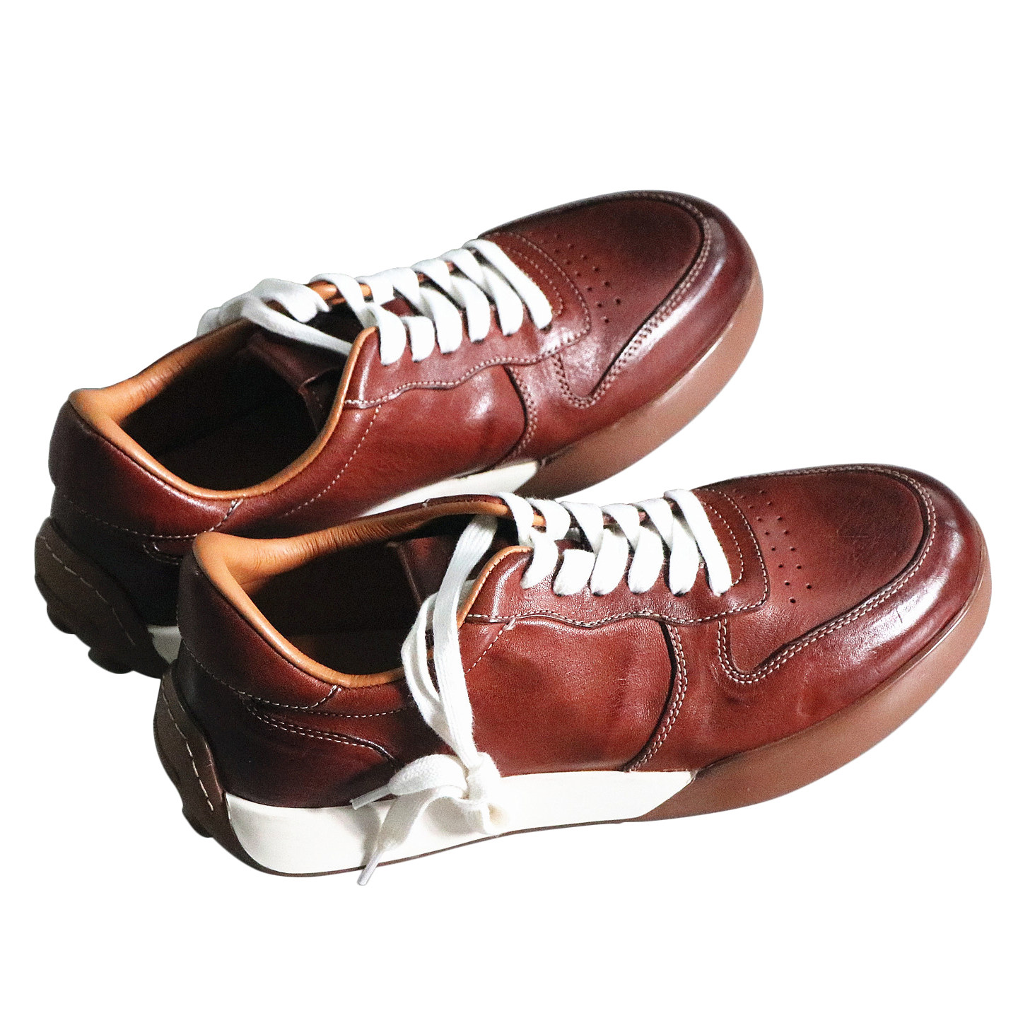 轻奢街头感！手工水洗马皮！柔软舒适透气！复古球鞋德训鞋休闲鞋,淘宝优惠券,粉丝福利购,淘宝优惠卷