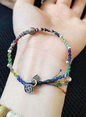 原创蜡线古银民族风复古手工编织