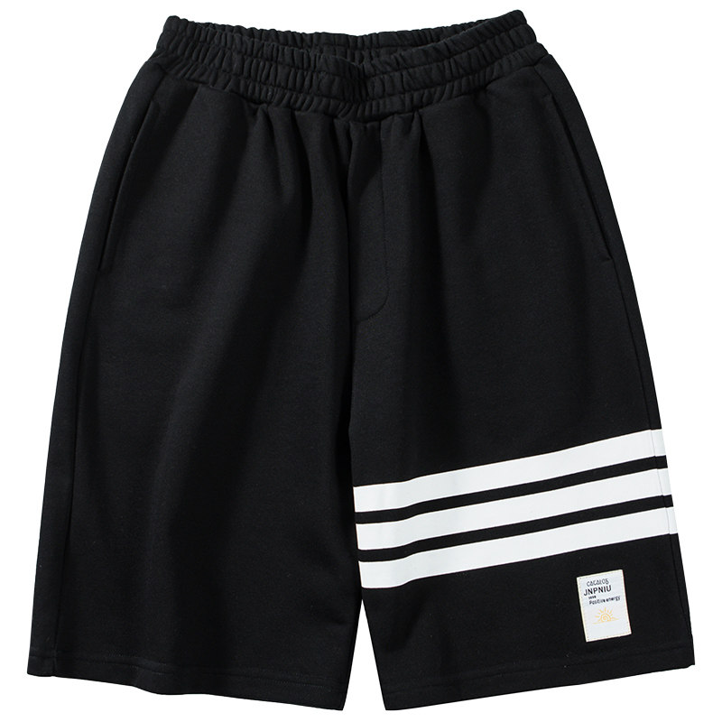 三条杠运动男五分中裤潮牌ins短裤 ccmkhf休闲裤