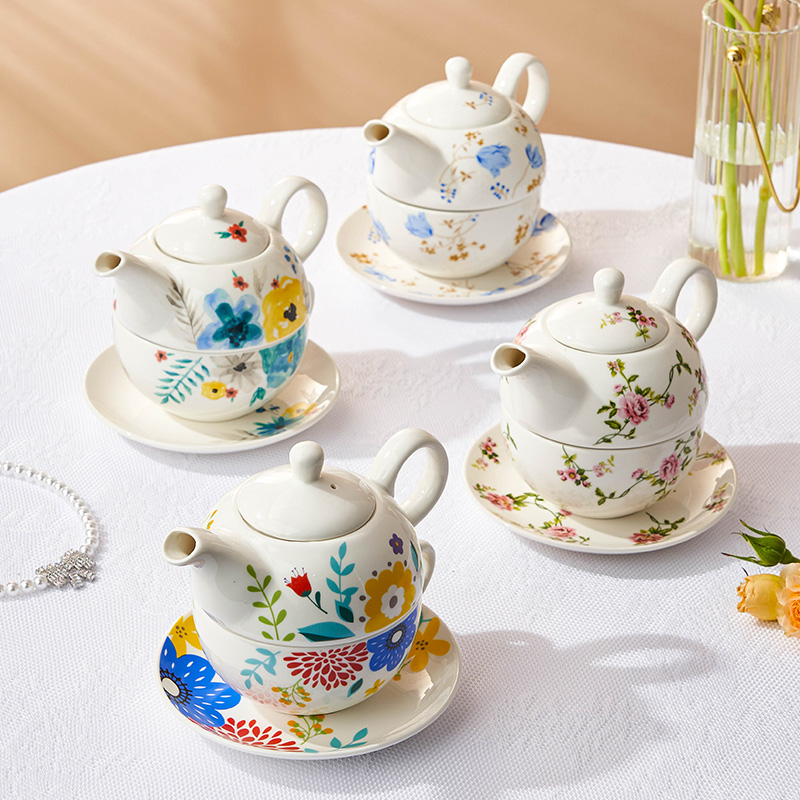 陶瓷英式咖啡杯套装茶具欧式家用下午茶子母壶复古水杯子高档精致