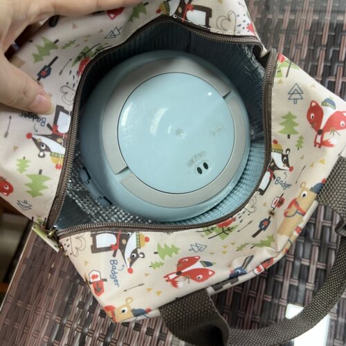 新款加厚防水防油保温手提饭盒包上班通勤午餐包学生便当包妈咪包 - 图1
