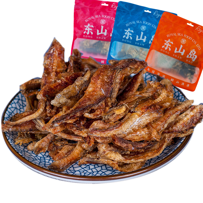 福建东山岛海鲜干货特产香辣龙头鱼零食鱼干鱼片即食豆腐鱼500g