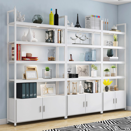 多层置物架落地书架家用储物柜收纳架文件柜铁艺陈列架展示柜货架 - 图2