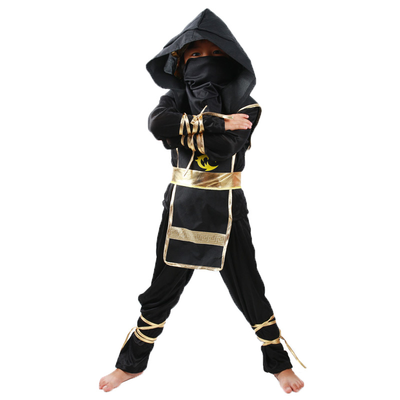 万圣节儿童演出服装化装舞会cosplay忍者装扮衣服男童刺客武士服 - 图3