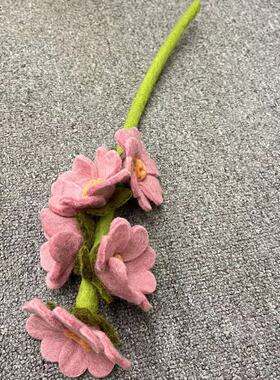 羊毛毡花束仿真ins北欧桌面