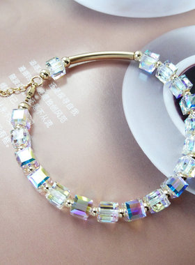 首饰品生日礼物水晶手链送女友