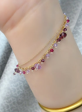 格子坞女水晶唯美仙女时尚原创