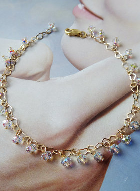 超闪日韩风首饰品水晶手链