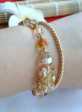 水晶韩版时尚风首饰品新年礼物