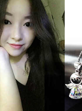 韩版礼物饰品水晶短款吊坠送女友