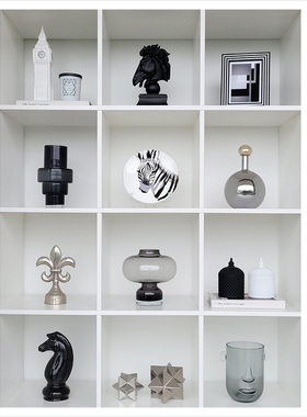 样板间相框沙漏组合酒柜装饰品