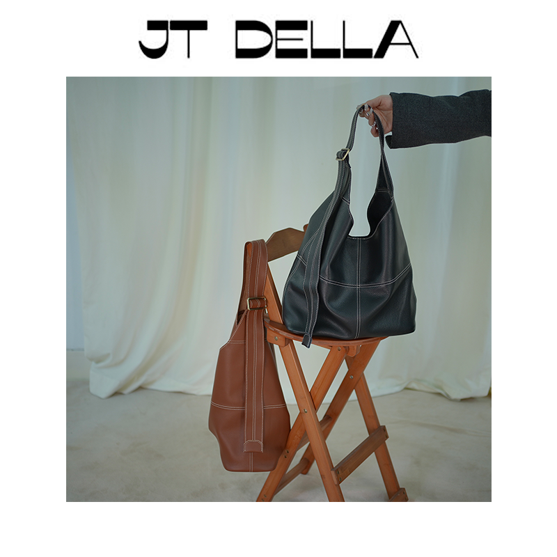 头层牛皮大容量真皮包托特腋下单肩包个性百搭宽肩带斜挎包女士,淘宝优惠券,粉丝福利购,淘宝优惠卷