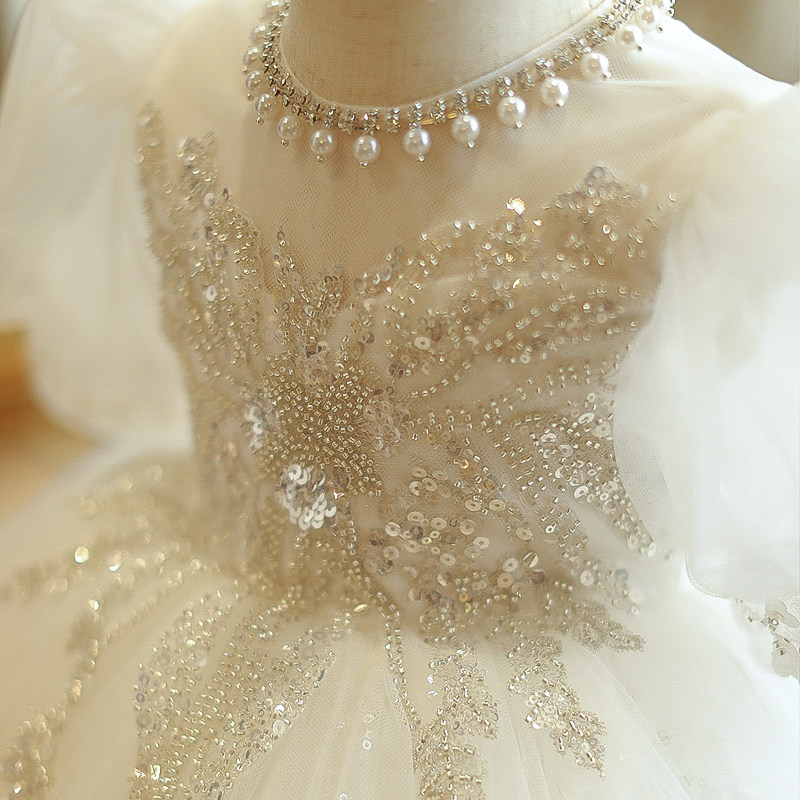 女童一周岁宝宝礼服轻奢高端婴儿儿童生日宴婚纱春华丽公主裙花童,淘宝优惠券,粉丝福利购,淘宝优惠卷