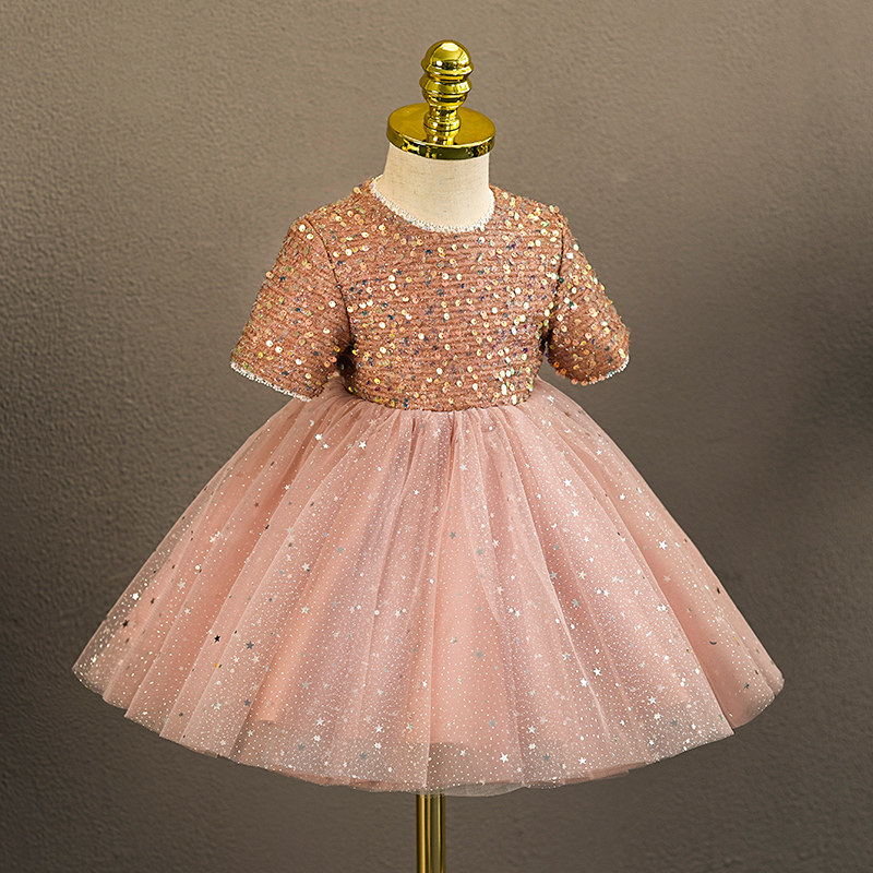 女童长袖小礼服春季花童婚礼高端公主裙轻奢浪漫甜心风钢琴演出服,淘宝优惠券,粉丝福利购,淘宝优惠卷