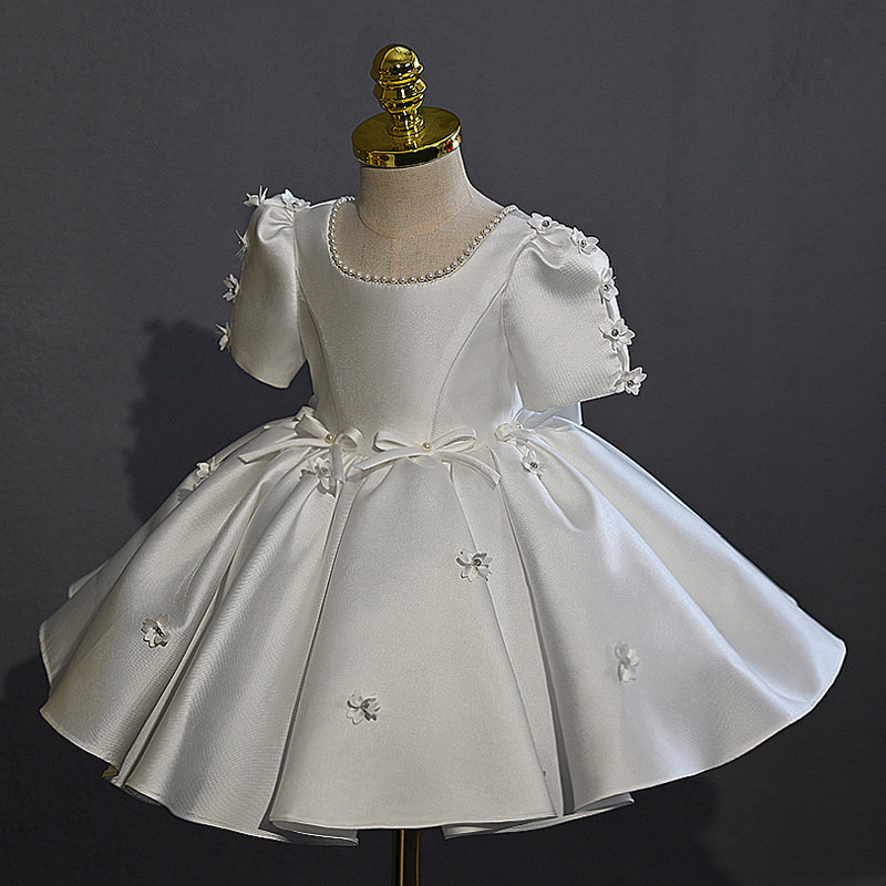 女童钢琴演出服公主裙主持白色礼服裙花童礼服儿童婚纱礼服晚礼服,淘宝优惠券,粉丝福利购,淘宝优惠卷