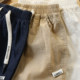 ເດັກຊາຍ's style workwear ໃສ່ກິລາຝ້າຍບໍລິສຸດສັ້ນສັ້ນບາງ