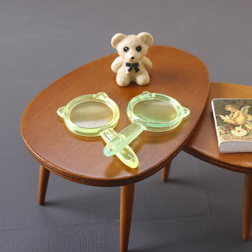 里左拉 微缩食玩放大镜迷你模型1:12分ob11娃娃屋bjd过家家玩具 - 图2
