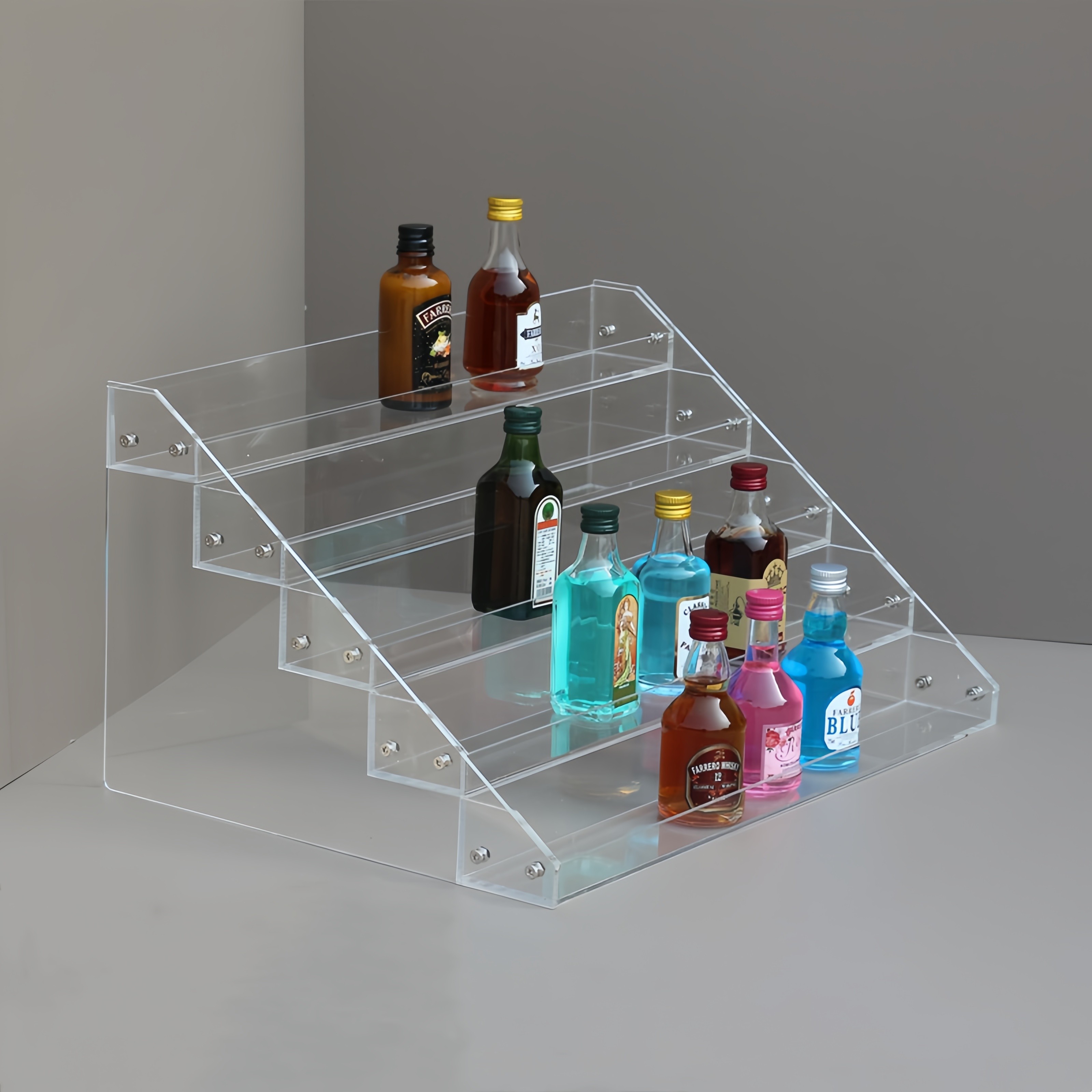 亚克力酒架 便利店零食展示架 网红迷你洋酒伏特加展架阶梯香水架,淘宝优惠券,粉丝福利购,淘宝优惠卷