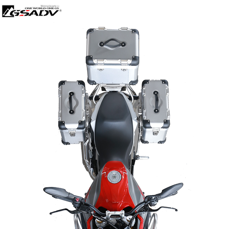 GSADV适用BMW宝马G310GS/R边箱三箱尾箱铝合金摩托车护杠改装冒险 - 图2