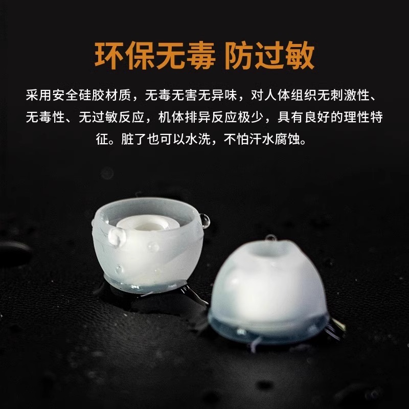 适用KZ系列高品质硅胶耳机套KZAS16Pro/AST24旗舰款入耳式耳塞耳帽KZ AS10/ASX/ZSN Pro防滑降噪耳机替换配件 - 图2