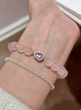 葫芦手串女高级感镶砖水晶手链