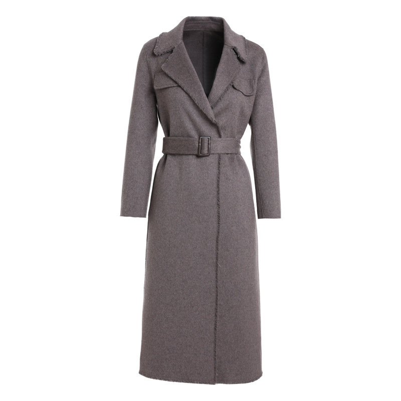 【重磅绵羊毛】乔万尼商场同款女装简约大衣细腻柔软保暖毛呢外套